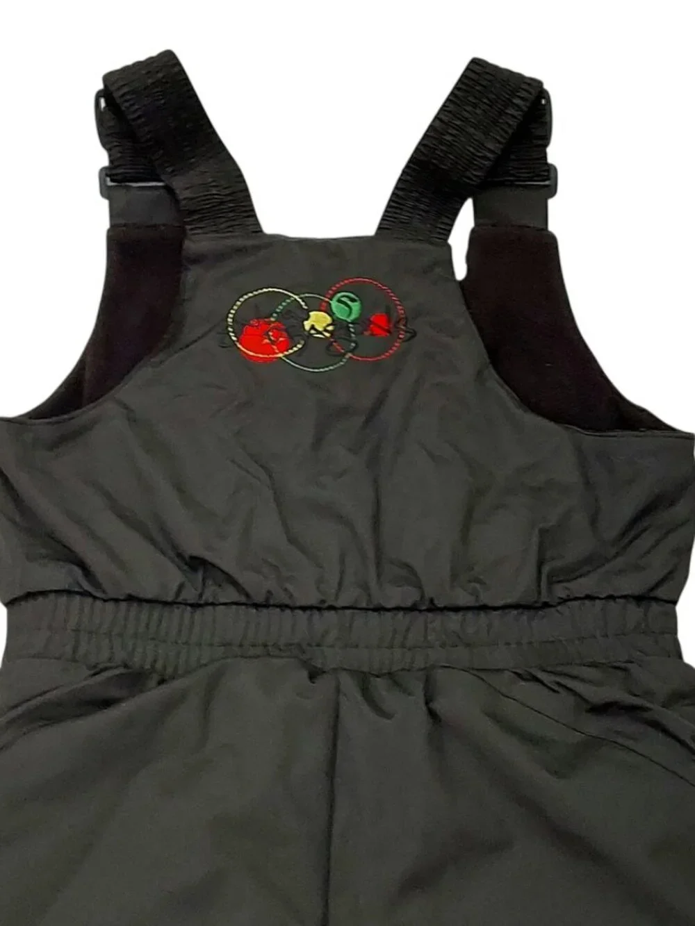 Snow Dragons Ski Bib Pants Kids 7 XL Black Insulated Waterproof Winter Overalls